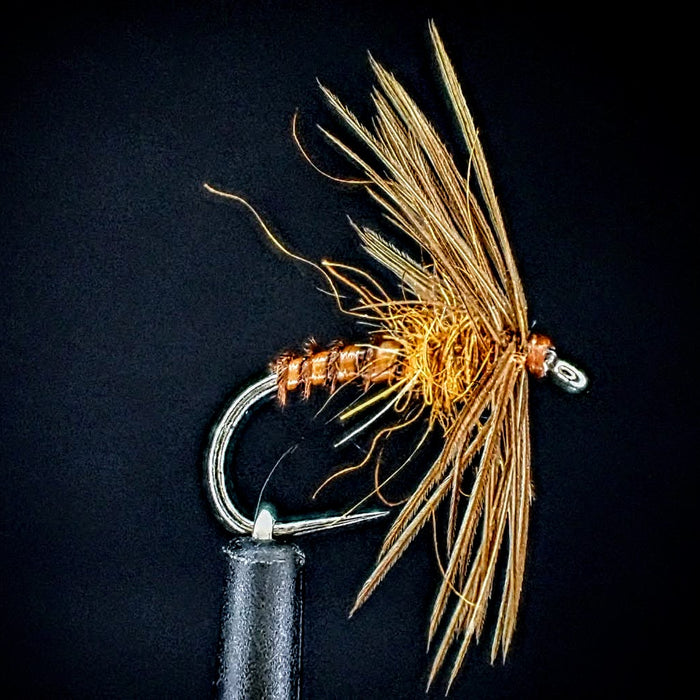 October Spider Caddis Soft Hackle Pattern