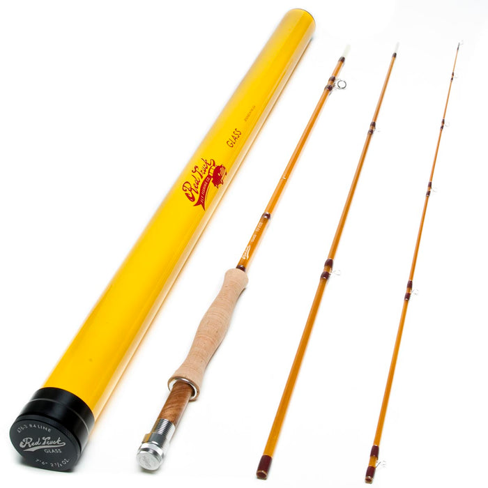 Red Truck Fiberglass Light Trout (4wt) Fly Rod, 3 Piece, 476-3