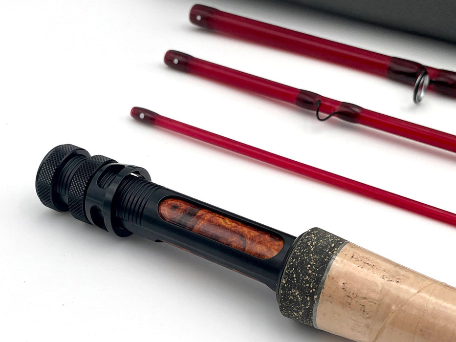 4wt Moonlit Lunar S-GLASS Fiberglass Fly Rod w/case