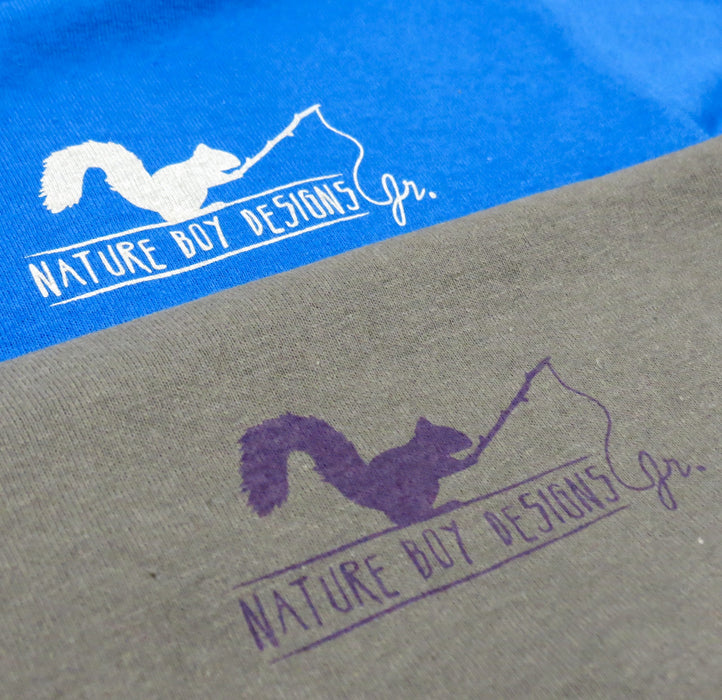 Nature Boy Designs Jr. "SIZE MATTERS" Youth L/S Tee, Royal Blue