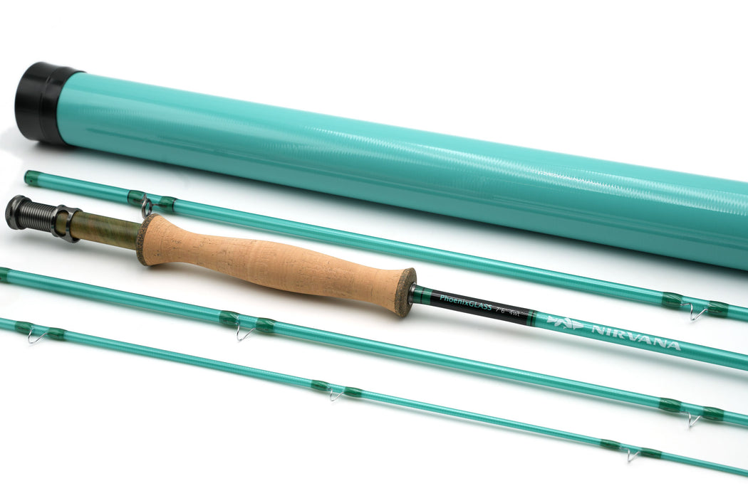 NIRVANA PhoenixGLASS Fiberglass Fly Rod w/case