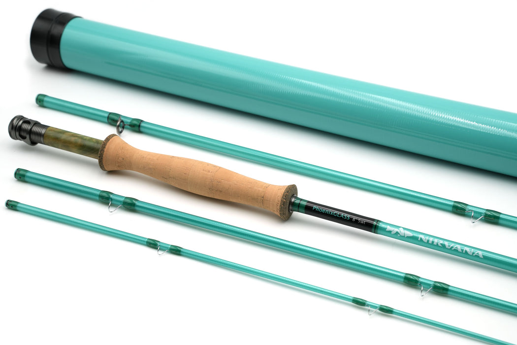 NIRVANA PhoenixGLASS Fiberglass Fly Rod w/case