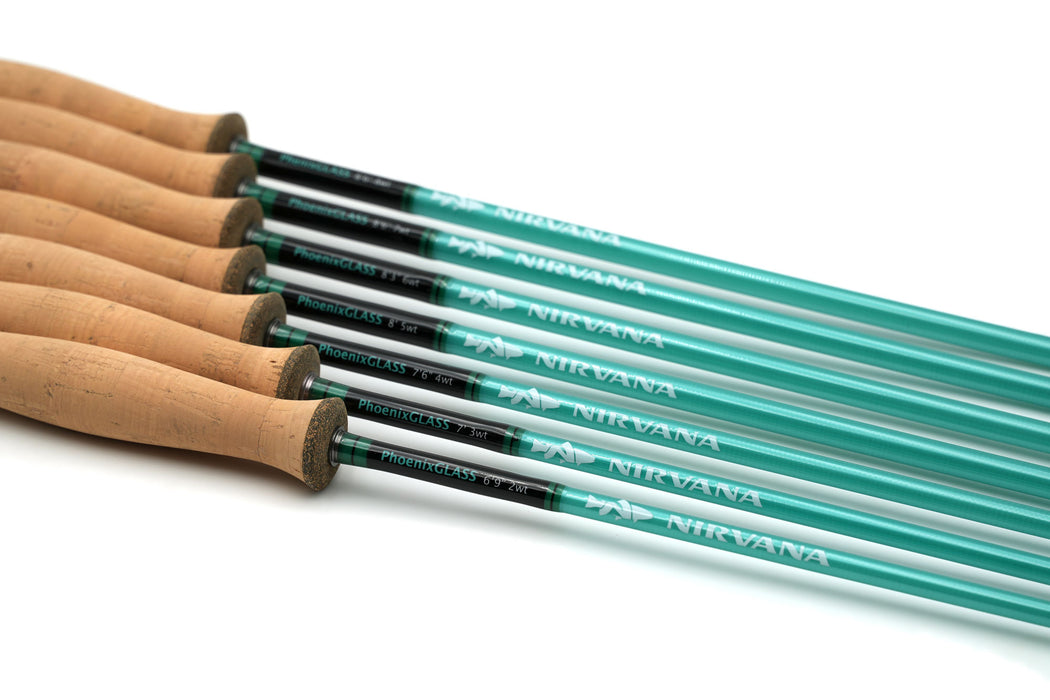 NIRVANA PhoenixGLASS Fiberglass Fly Rod w/case
