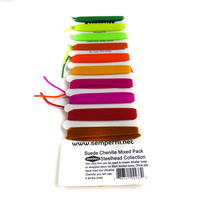 SemperFli Suede Chenille Mixed Pack - Steelhead Collection