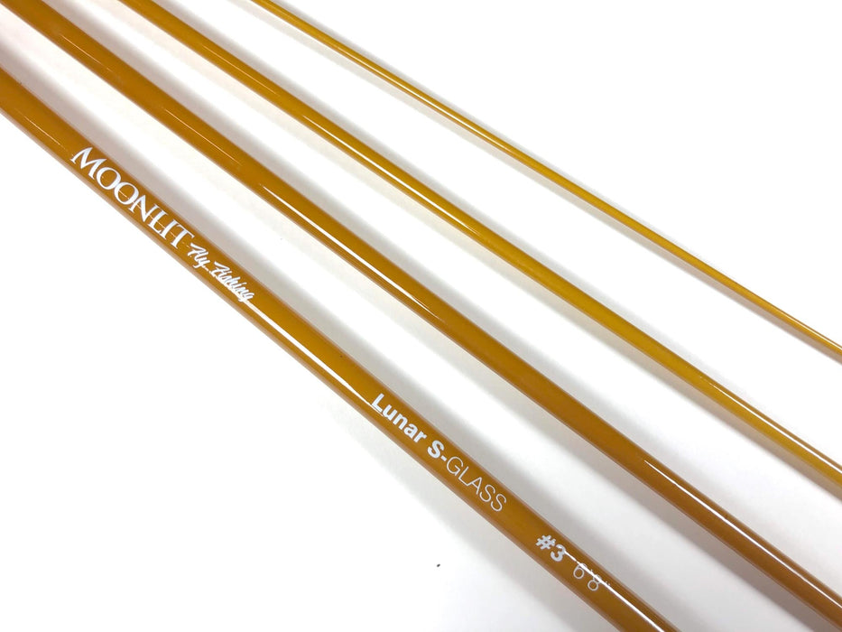 Moonlit Lunar S-GLASS Fiberglass Fly Rod BLANKS w/Sock Only