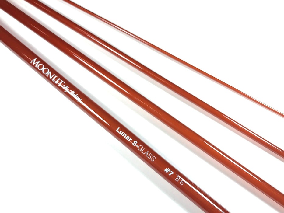 Moonlit Lunar S-GLASS Fiberglass Fly Rod BLANKS w/Sock Only