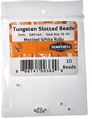 Semperfli Mottled Slotted Tungsten Beads