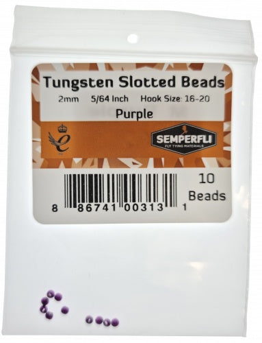 Semperfli Slotted Tungsten Beads