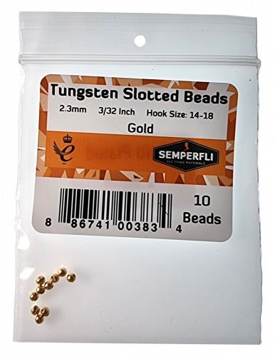 Semperfli Slotted Tungsten Beads