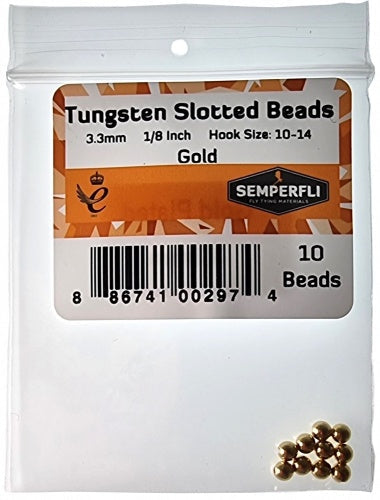 Semperfli Slotted Tungsten Beads