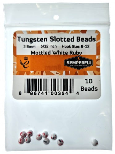 Semperfli Mottled Slotted Tungsten Beads