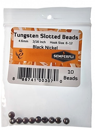 Semperfli Mottled Slotted Tungsten Beads