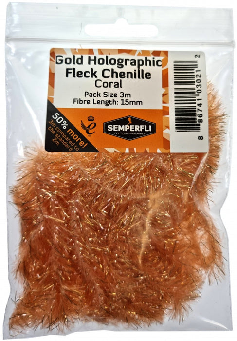 Semperfli Gold Holo Fleck Chenille 15mm