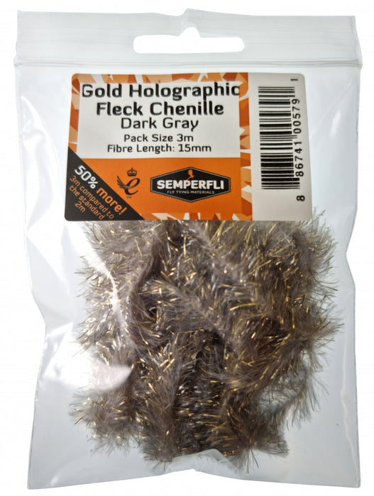 Semperfli Gold Holo Fleck Chenille 15mm