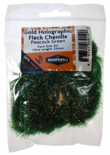 Semperfli Gold Holo Fleck Chenille 15mm