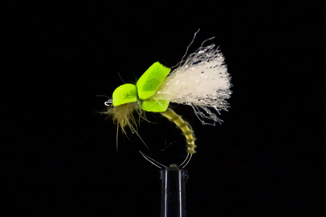 Olive Balloon Caddis Flies (6 pack)