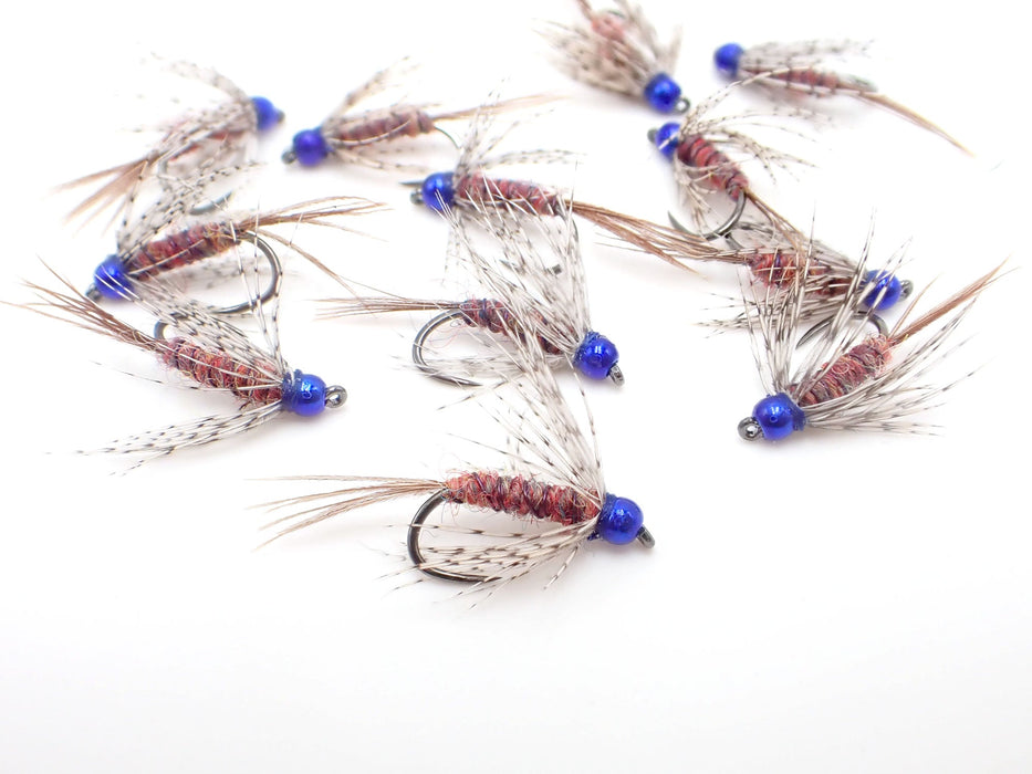 Brent's War Bird Tungsten Bead Head Soft Hackle Flies (12 pack)