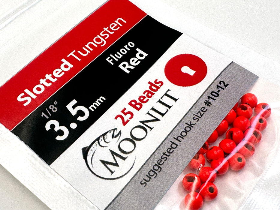 Moonlit Slotted Tungsten Beads (25 pack)