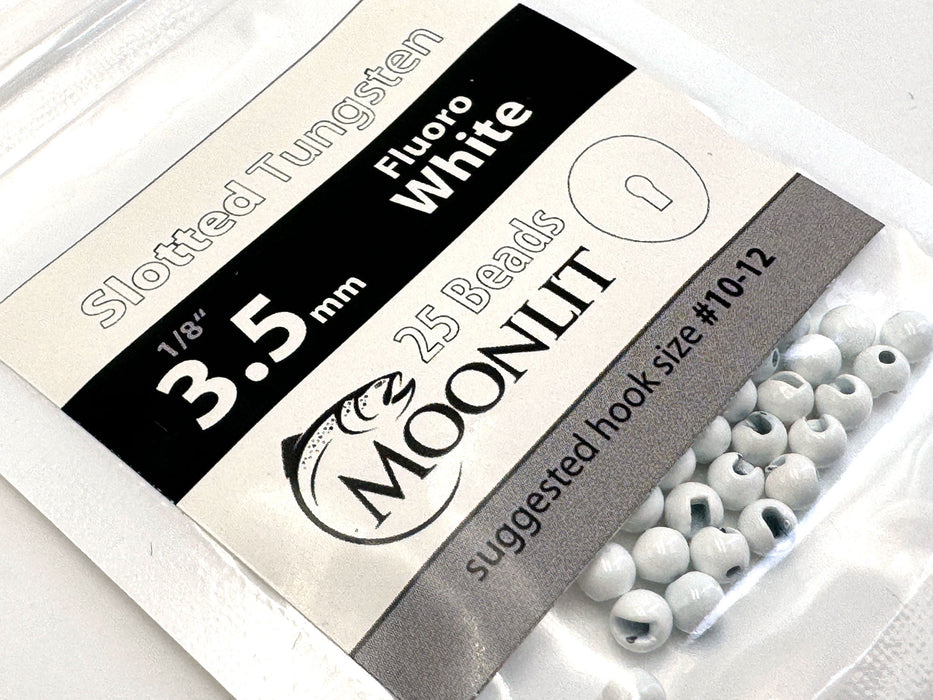 Moonlit Slotted Tungsten Beads (25 pack)