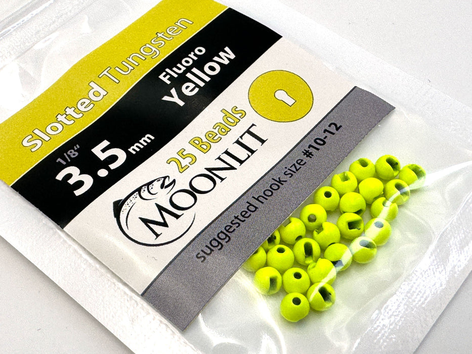 Moonlit Slotted Tungsten Beads (25 pack)