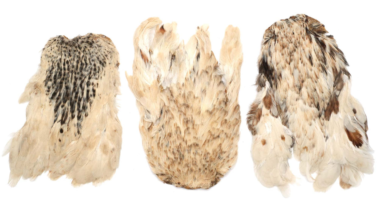 India Hen Neck feather patch (Moonlit)