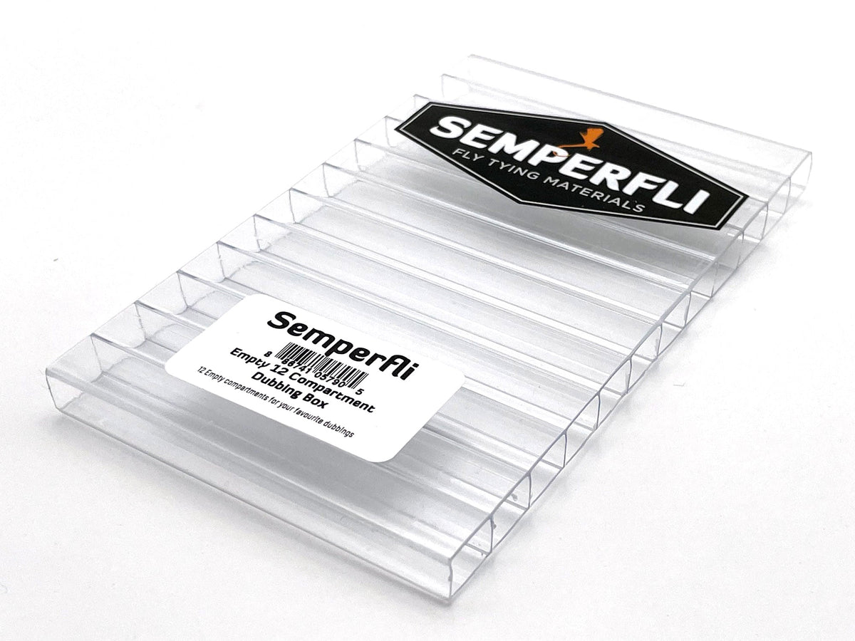 SemperFli Empty 12 Compartment Dubbing Box — Leland Fly Fishing