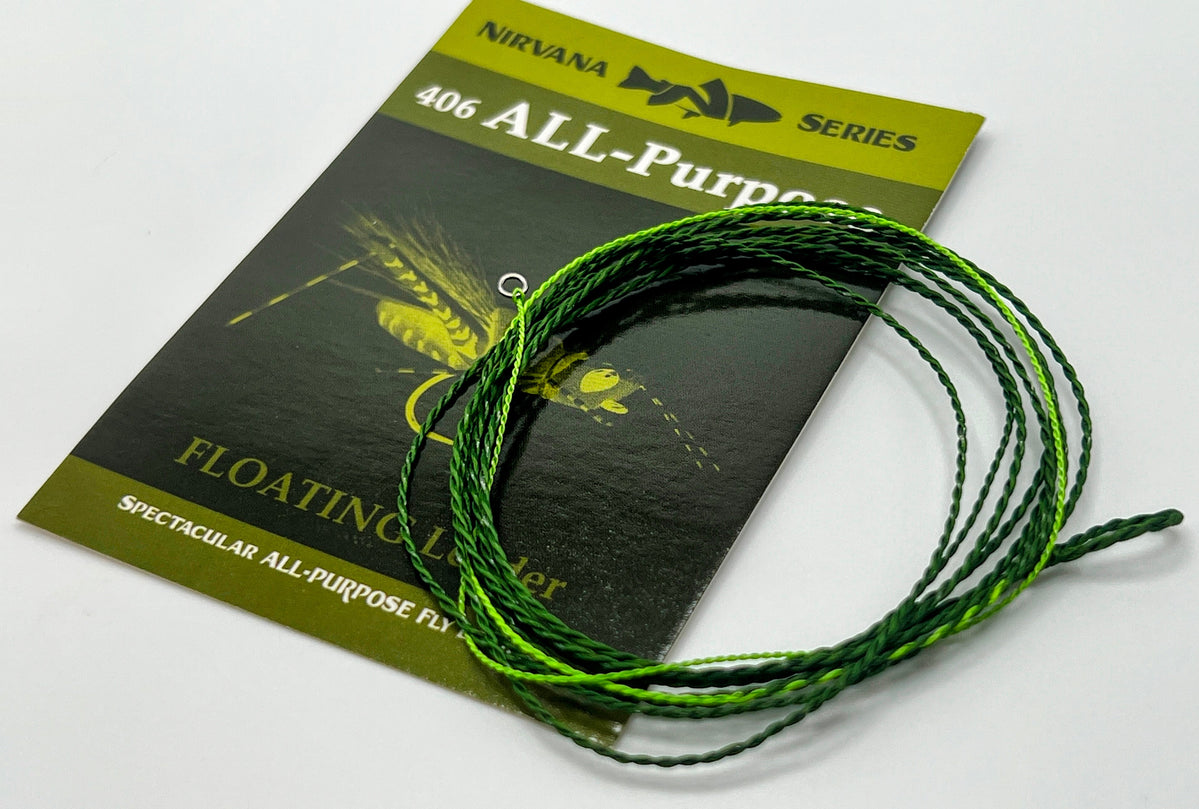 Leland All-Purpose Furled Fly Leader - Dry Dropper Nymphing - Rusty Brown - Made In USA