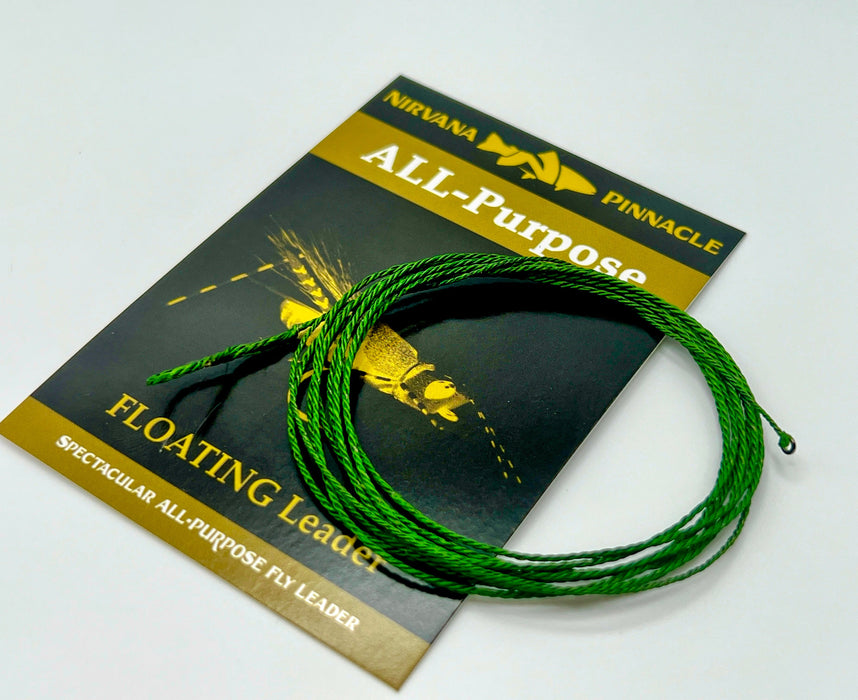 NIRVNA Pinnacle All-Purpose Furled Leader (FLOATING Fly Fishing Leader)