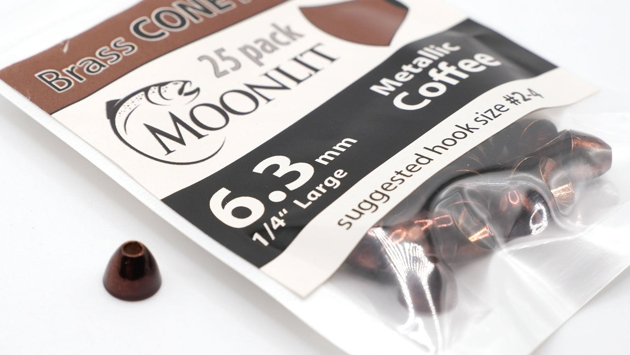 Moonlit Brass Cone Heads (25 pack)