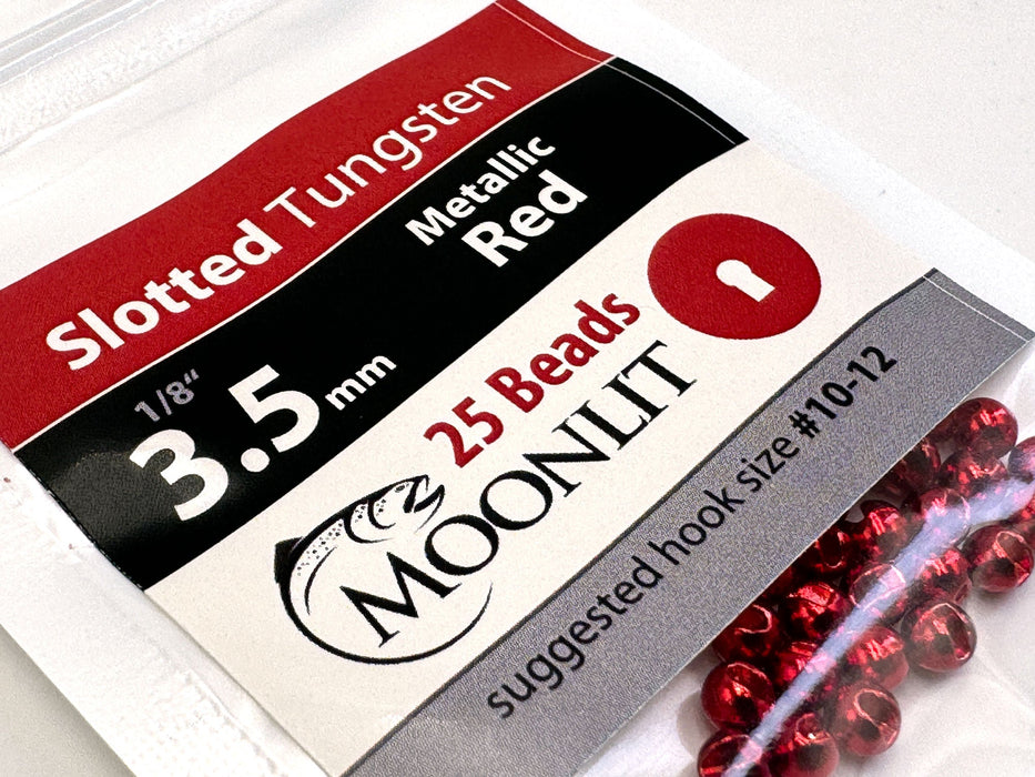 Moonlit Slotted Tungsten Beads (25 pack)