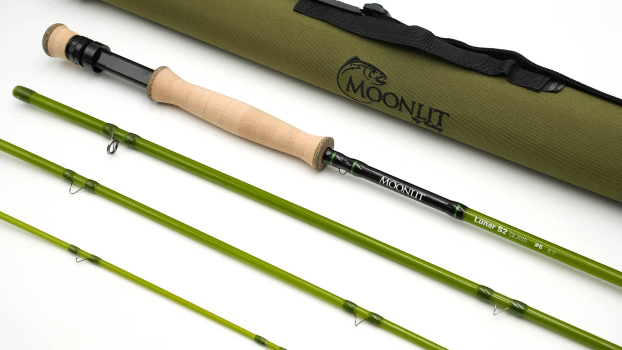 Moonlit Lunar S2-GLASS Fiberglass Fly Rod w/case (NEW MODEL)