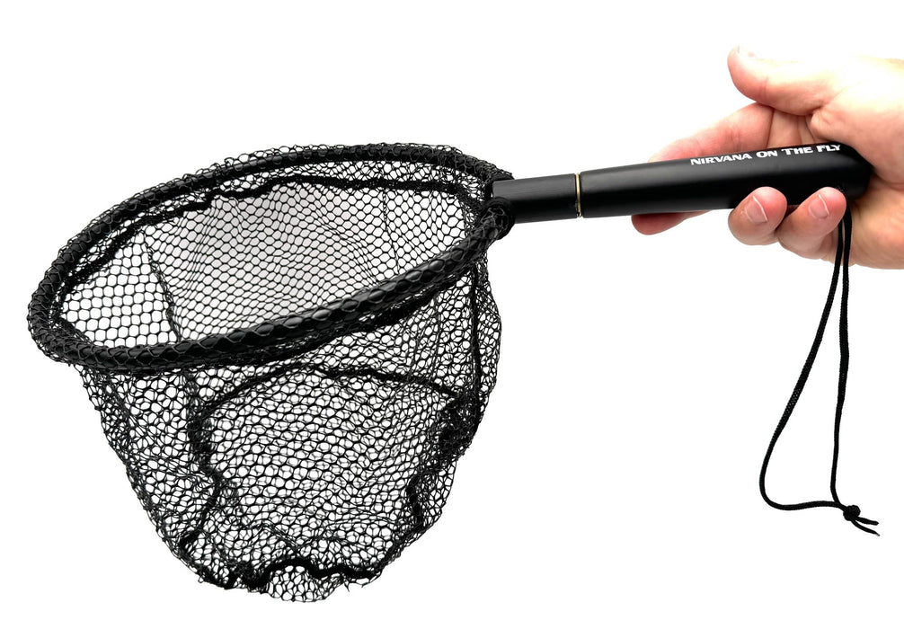 NIRVANA Folding Damo 25cm Creek Net w/Rubber Coated Netting