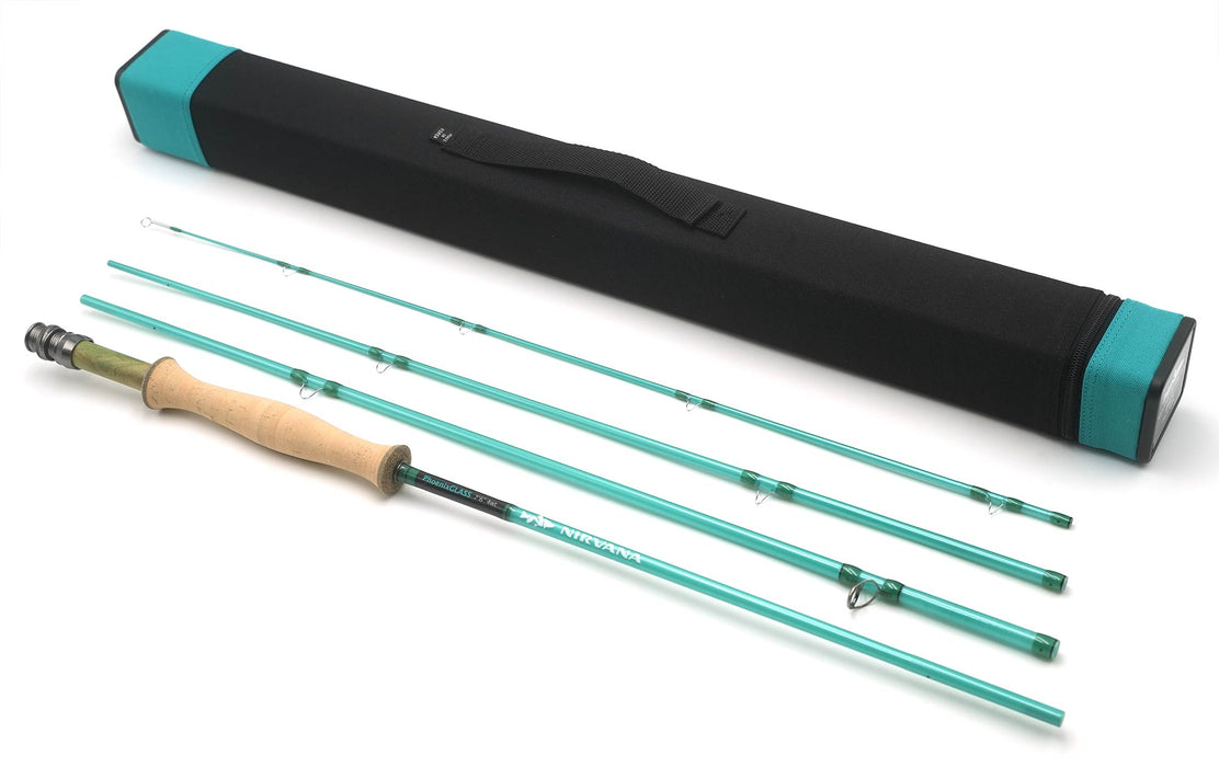 NIRVANA PhoenixGLASS Fiberglass Fly Rod w/case