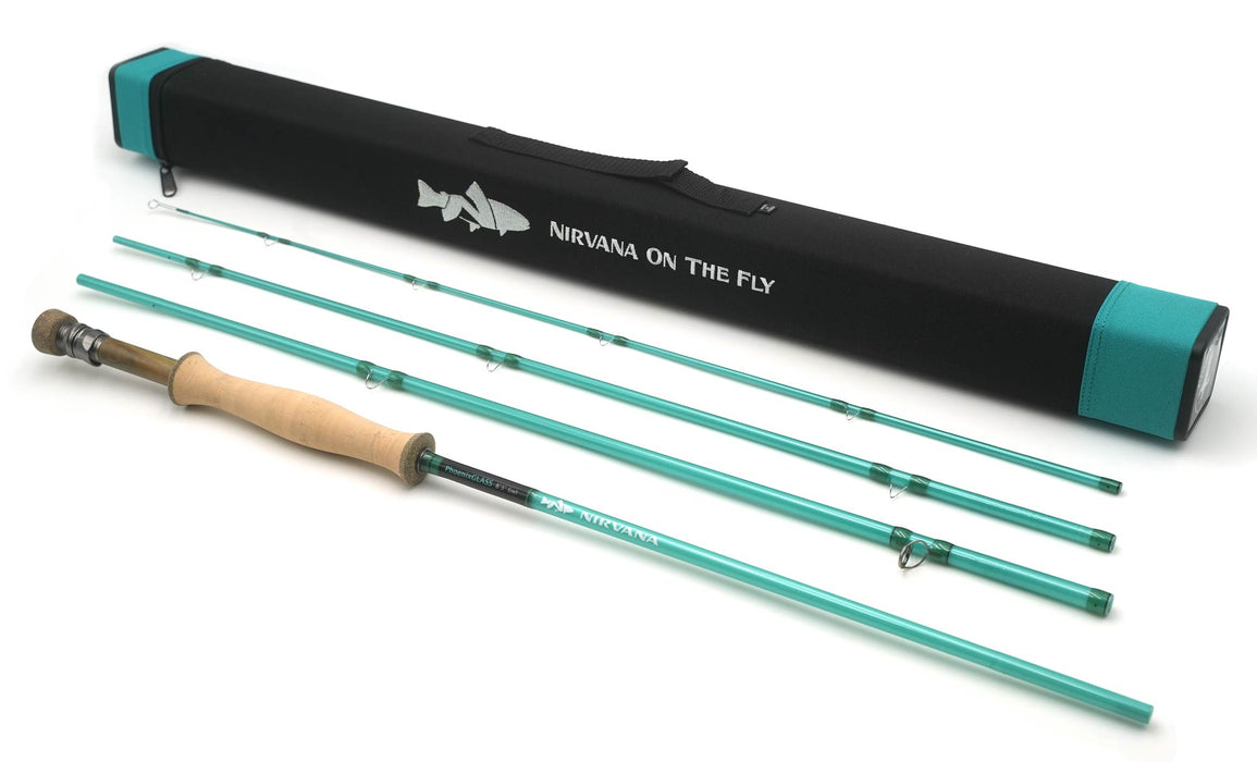 NIRVANA PhoenixGLASS Fiberglass Fly Rod w/case