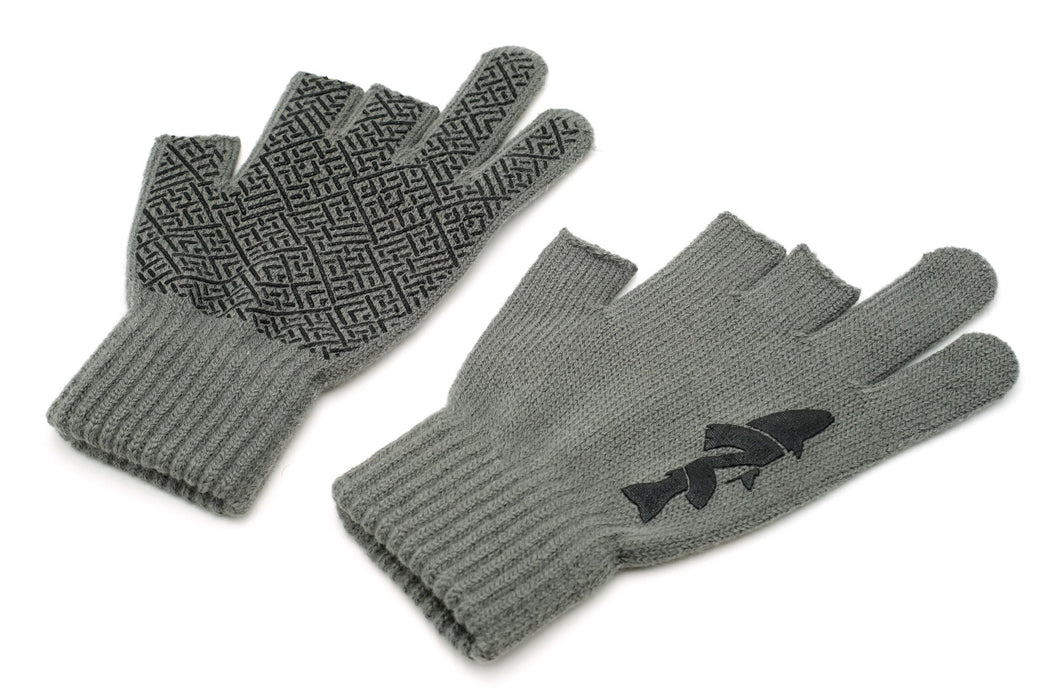 NIRVANA Knitted Fishing Gloves 3-Cut Fingers (NOT WOOL)