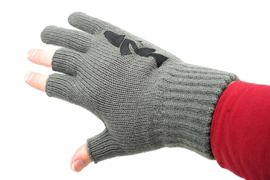 NIRVANA Knitted Fishing Gloves 3-Cut Fingers (NOT WOOL)