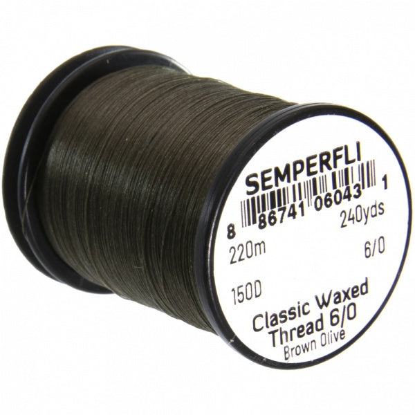 Semperfli Classic Waxed Thread 6/0 (150 Denier)