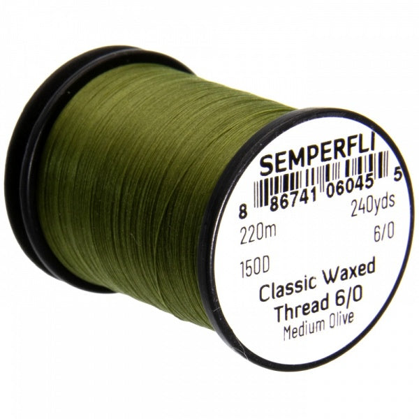 Semperfli Classic Waxed Thread 6/0 (150 Denier)