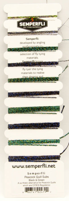 Semperfli Peacock Quill Substitute Multicard