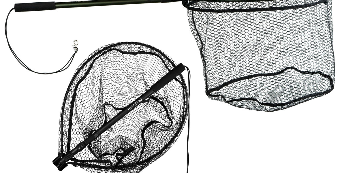 Aluminum Flip Net w/Rubberized Netting 20