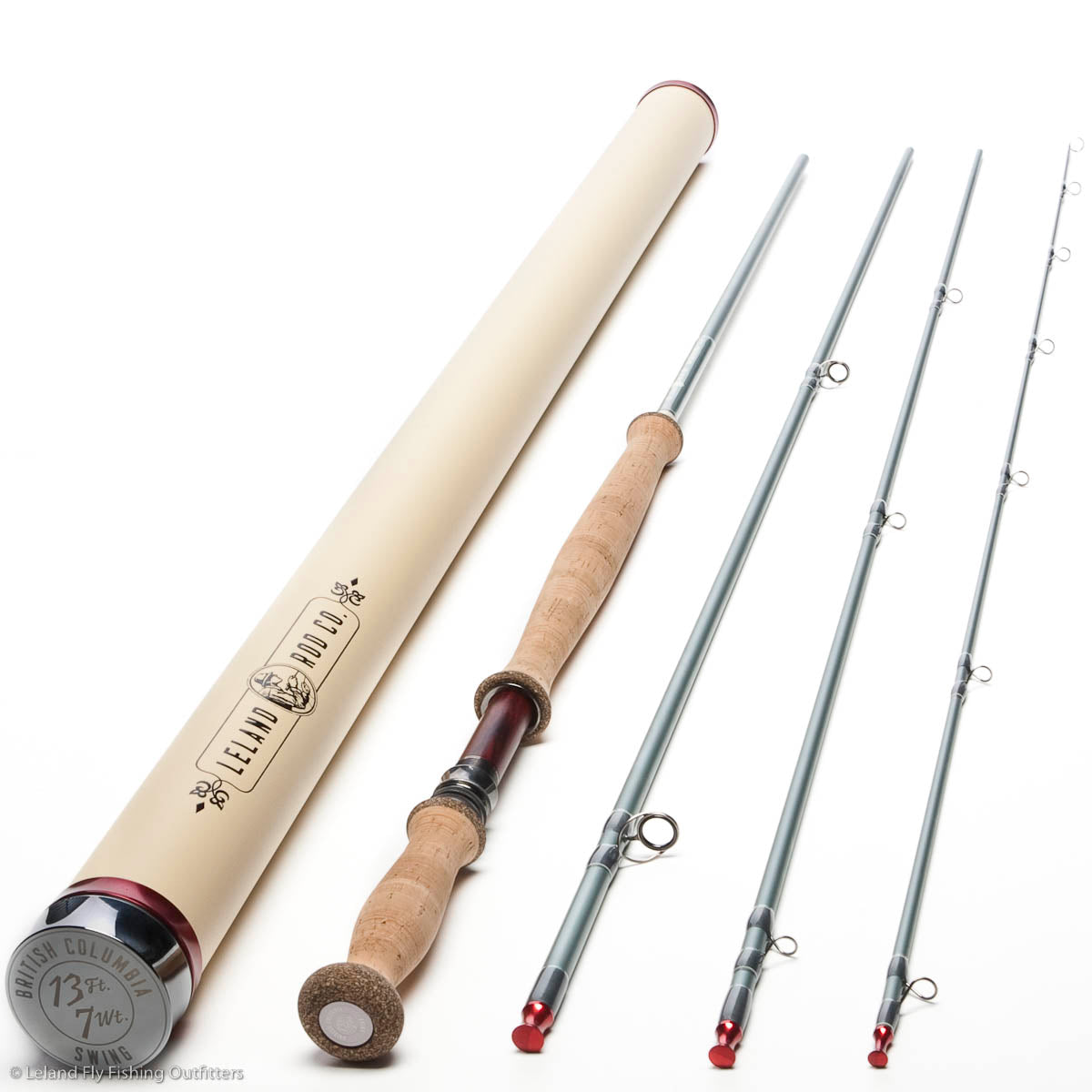 13 fishing fly rod British Columbia Swing Spey Rod 7130-4 13' 7wt — Leland Fly Fishing