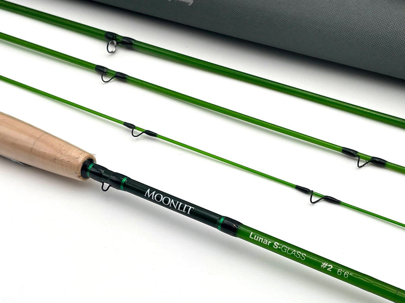 2wt Moonlit Lunar S-GLASS Fiberglass Fly Rod w/case