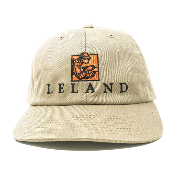 Leland Signature Logo Hat, Driftwood Khaki