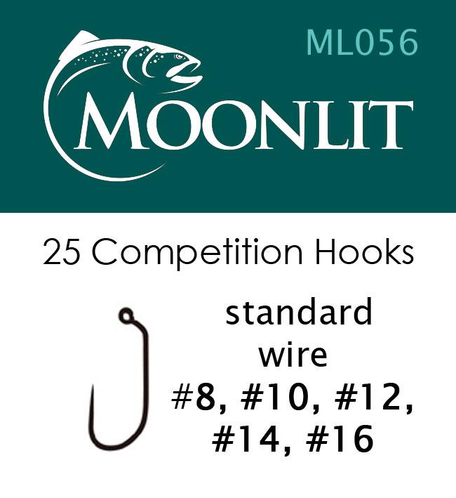 Moonlit ML056 Competition Barbless Hook (25 hooks)