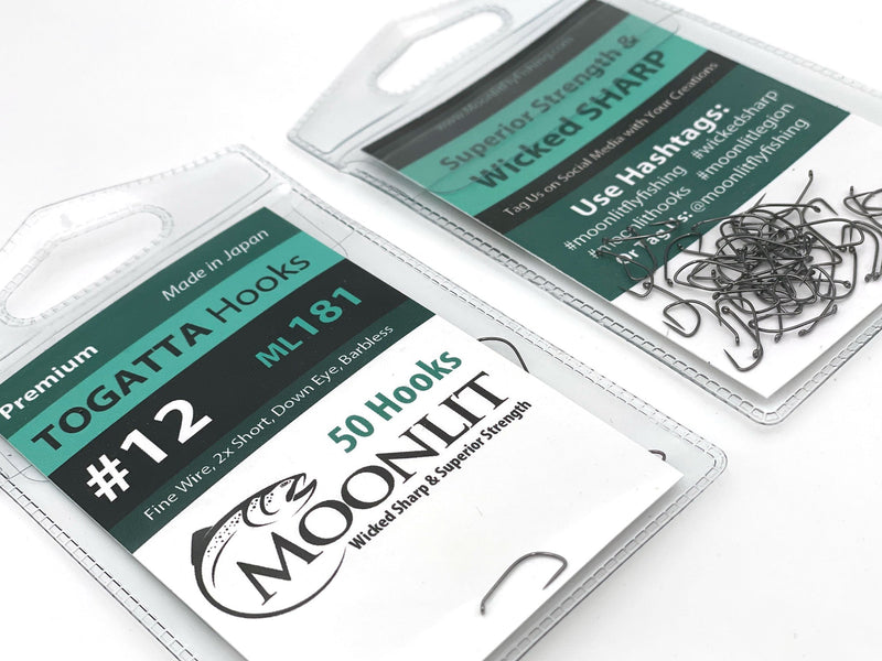 Moonlit TOGATTA ML181 Premium Barbless Hook (50 pack)