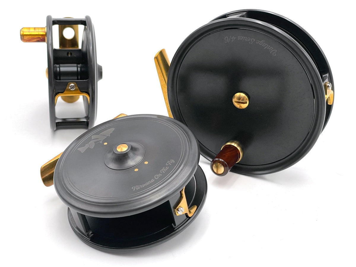 collectible fly reels Kylebooker Vintage Classic Reel FOR #3 TO #9 LINE Weight 2.5" FOR #3 TO #4 LINE WT The PVC coating outside the nylon fishing line ensures flotation and durability in any weather condition Iwana Retro Salmon Fly Reels