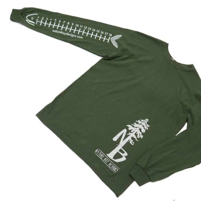 Nature Boy Designs, "SIZE MATTERS", Military Green (Last one Size S)