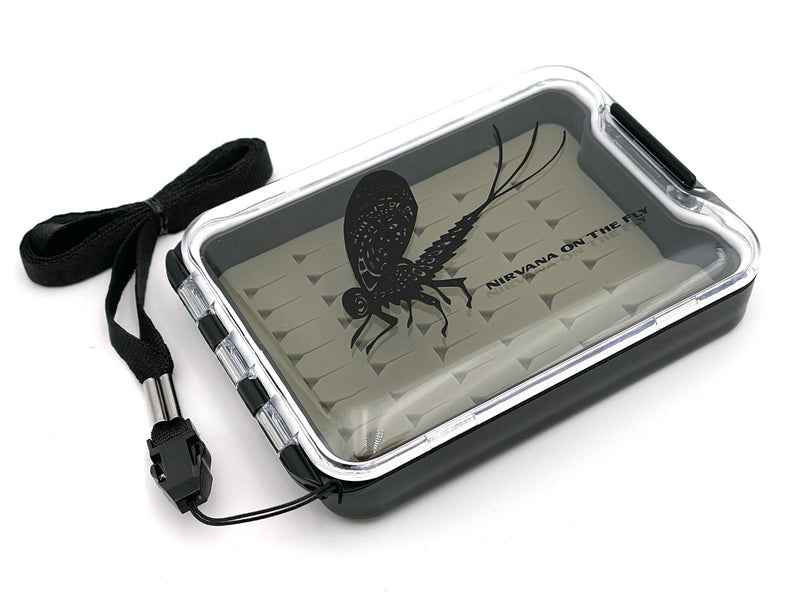 Nirvana Small Silicone Waterproof Fly Box w/ Artwork By Anthony Naples