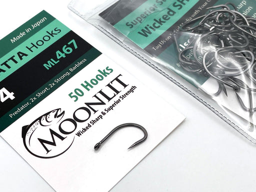 Moonlit Barbless Hooks — Leland Fly Fishing