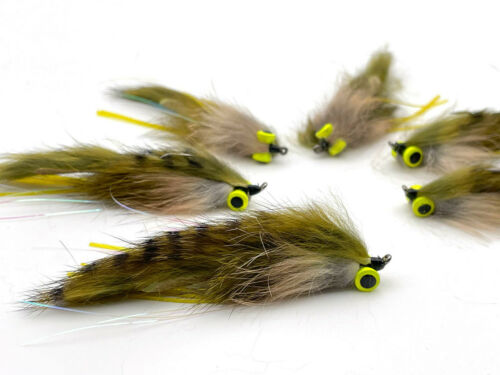 Dumbbell Eye Zonker Barbless Streamers (6 pack) — Leland Fly Fishing